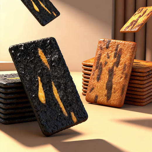 米老头黑金芝士|岩烧咖啡薄脆96g 商品图3