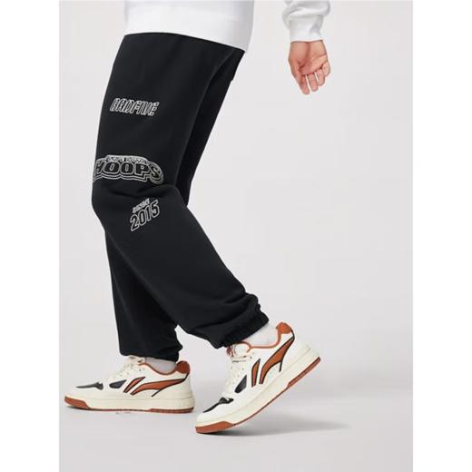 李宁男子冬季加绒保暖束脚卫裤AKLU523-1 商品图0