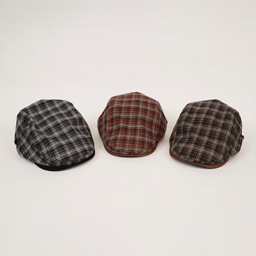拼接格纹前进帽帽子-纪念日百货门店同款165497692 商品图1