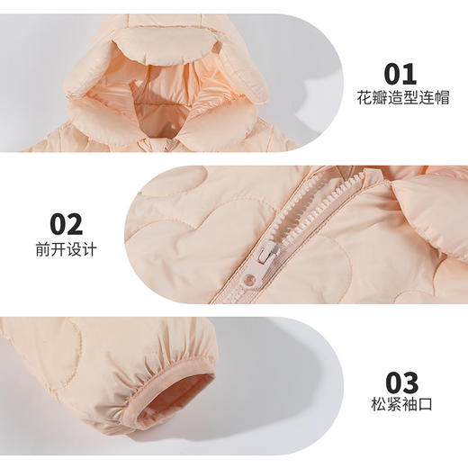 贝贝怡秋冬新款女童短款羽绒服户外防风轻暖羽绒服外套ZB4ES060 商品图8