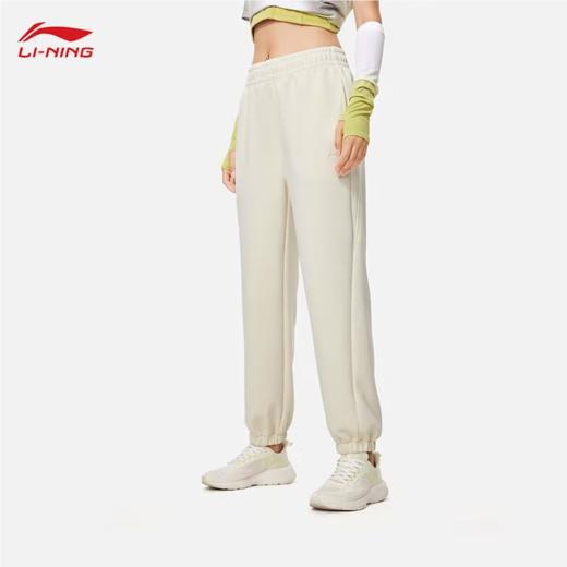 李宁女子弹力束脚运动长裤AKLU134-5 商品图0