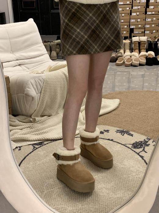 【女款】河南桑坡雪地靴卷毛机车靴 雪地靴羊皮毛一体35-40码 商品图5