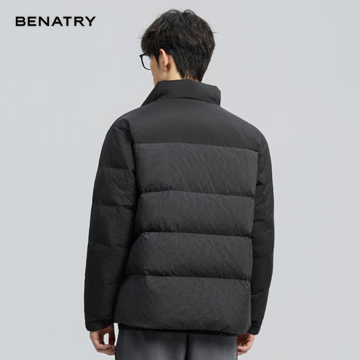 贝纳川冬季新品细格拼接立领面包ECF405261 商品图7