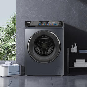 海尔（Haier）全自动滚筒洗衣机单洗 10公斤懒人家用超薄大容量 直驱变频智能投放PRO89