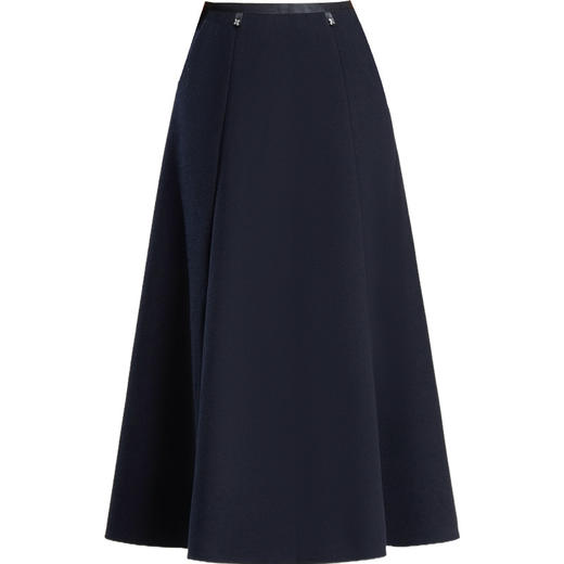 PH-1797羊绒呢半身裙女中长款高腰显瘦a字裙2025秋冬新款遮胯大摆裙 商品图4