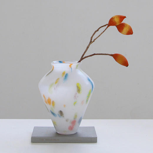 碧轩新品简约创意渐变彩色磁粉哑光打沙花瓶摆仿真花客厅玄关花器 商品图5