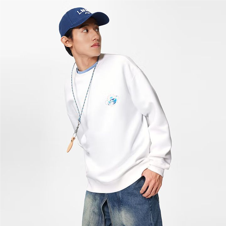 李宁男子套头卫衣AWDU019-5