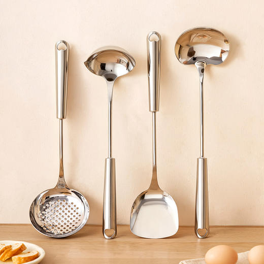 摩登主妇316不锈钢锅铲食品级家用炒勺汤勺煎铲厨具套装炒菜铲子 商品图0