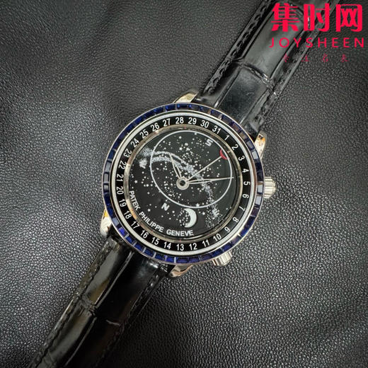 新品上市 匠心打造 百达翡丽PP-3K超级复杂功能时计6104G系列 改装定制宝石款 男士腕表 日内瓦苍穹系列，你可曾想象把星空佩戴在手腕上吗？ 商品图1