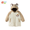 贝贝怡冬季新款男童棉服户外登山连帽防风保暖棉衣夹棉外套ZB3ES058 商品缩略图4