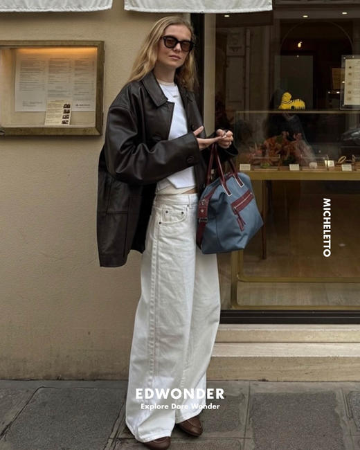 BA米凯包 - 单肩斜跨包 皮革尼龙 商品图0