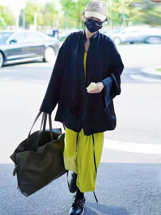 杨幂同款【100%醋酸】778新中式斜门襟系带顺滑醋酸高端衬衫外套-喜出 商品图1