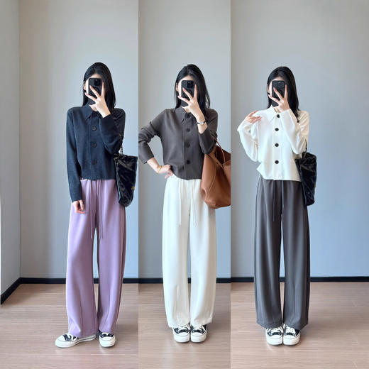 不经意的炫耀！巴素兰羊毛翻领毛衣开衫简约气质外套25秋冬款！ 商品图3