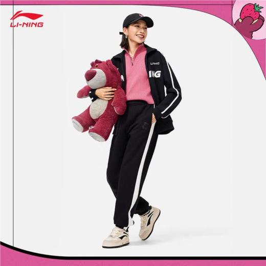 李宁女子冬季加绒束脚卫裤AKLU308-1 商品图0