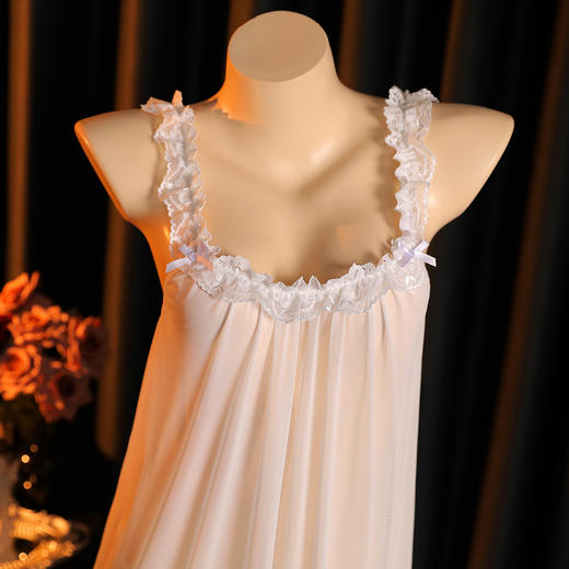 霏慕 温柔心动法式宫廷睡裙5007 商品图4