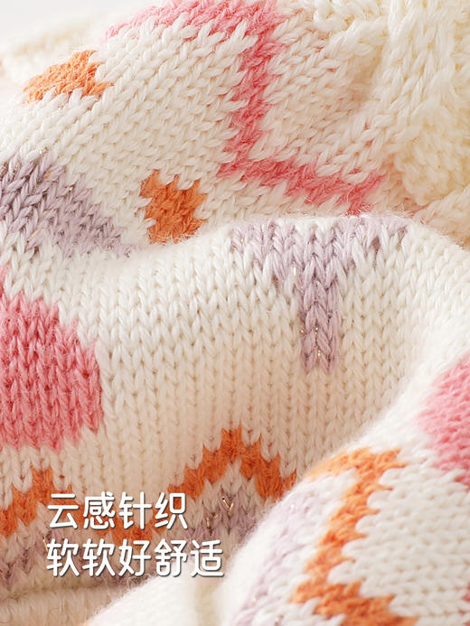 英氏儿童针织帽子护耳秋冬保暖防寒防风女童宝宝新款YRPHJ4R012A 商品图1