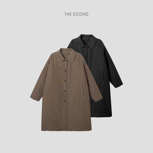 THESOONG|"廓形暖意"90鹅绒超轻盈保暖翻领羽绒服HWYRF8029 商品图0