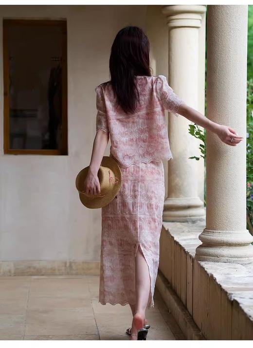 【门店同款】ENJOY夏季“悠然之境”晕染蕾丝拼接套装 162344877 商品图1