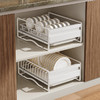 摩登主妇碗碟收纳架橱柜内厨房多功能抽屉式拉篮置物架碗盘沥水架 商品缩略图4