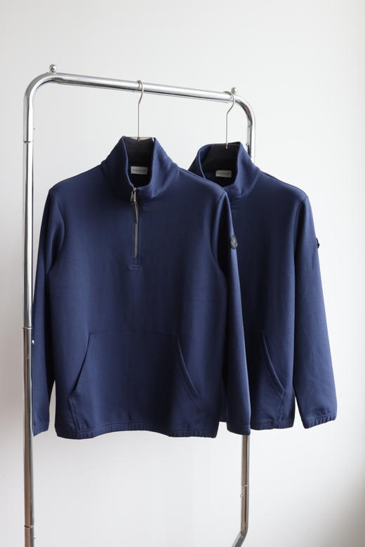 M0n@cler 宽松棉质半拉链立领卫衣 WT906 商品图1