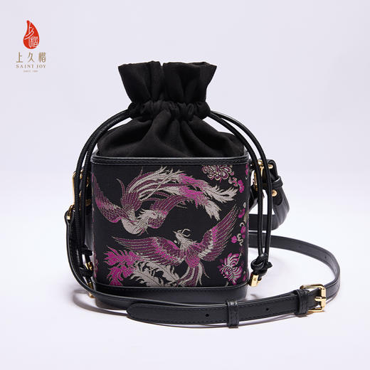 新中式包宋锦面料女士拎包腋下背包凤凰于飞BWS25A0102 商品图0