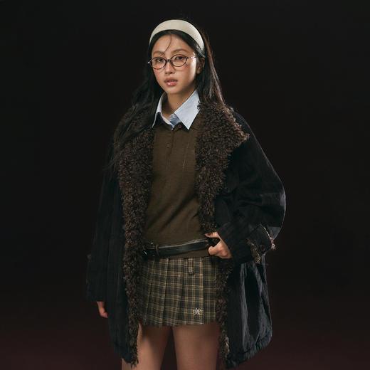 Ariseism 美式复古毛呢外套女秋季新款上衣 商品图3