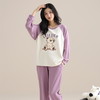 自然醒沁绒女士家居服德绒蓄暖长袖长裤套头睡衣QH 商品缩略图6