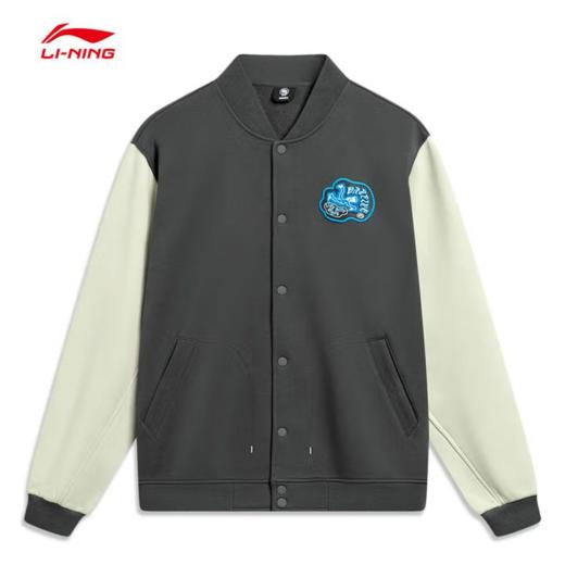 李宁男子加绒保暖针织夹克外套 AJDU007-5 商品图0