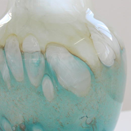 原创新中式绿色肌理玻璃花瓶客厅玄关客厅插花轻奢餐桌设计感摆件 商品图5