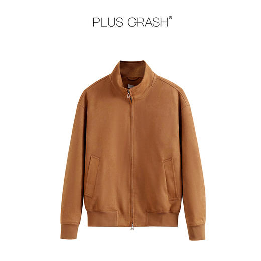 PLUS CRASH2025秋季新款立领男士夹克老钱风复古休闲百搭宽松外套 商品图4