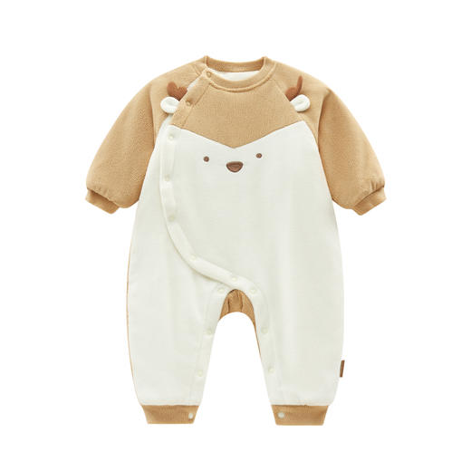 拉比i5童衣类-4动物小鹿偏开连体衣LYDB103407 商品图0