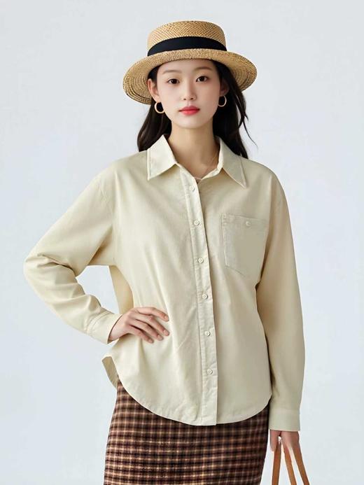 【秋新品】古泥7329灯芯绒加绒衬衫（微微脏）-喜出 商品图1