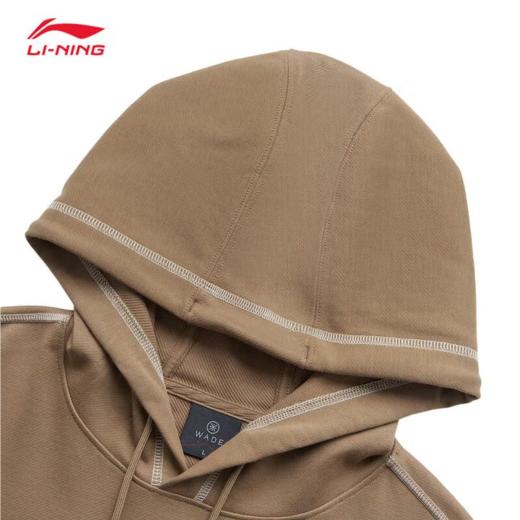 李宁男子秋季韦德印花套头卫衣AWDU271-7 商品图1