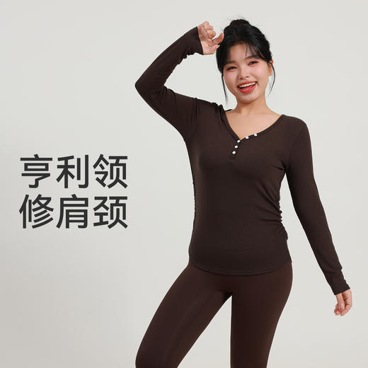 【限时秒】YOGACODE【火树银花系列】大码裸感v领宽松休闲运动罩衫普拉提显瘦上衣DWT225663 商品图3