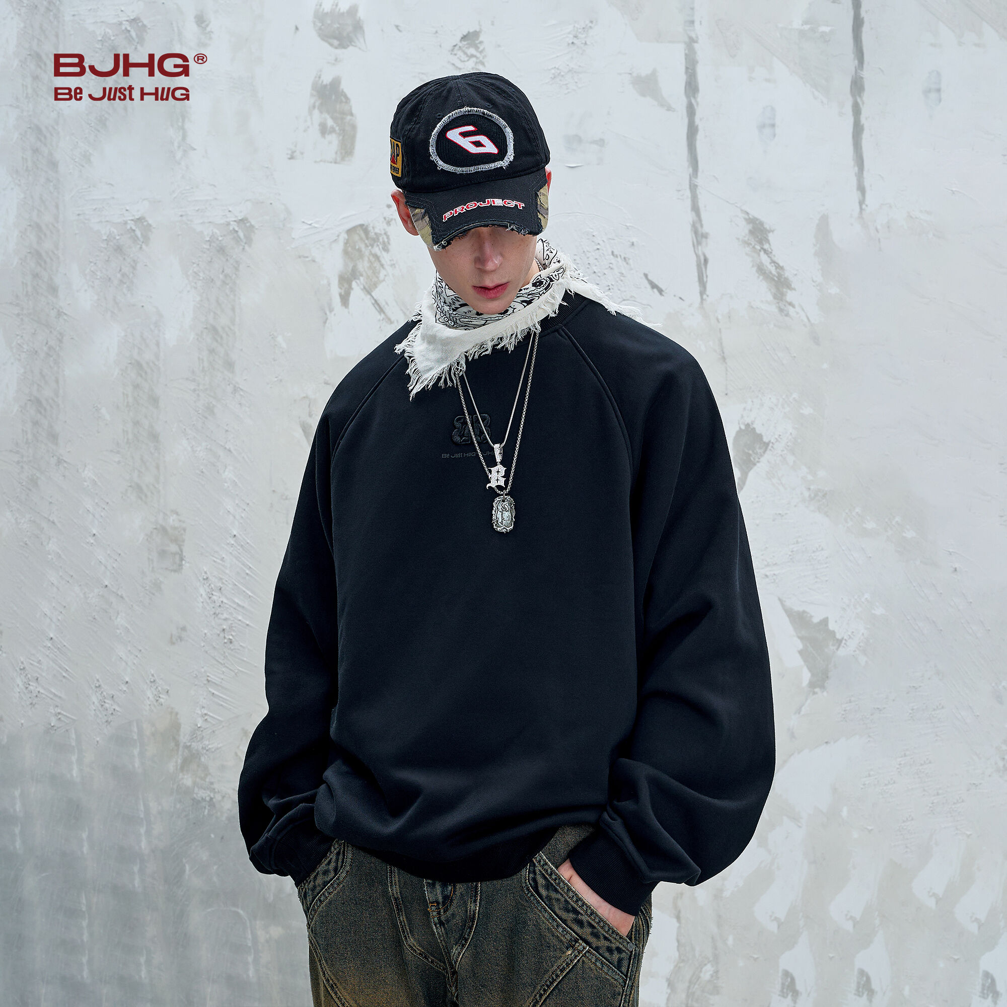 BJHG不计后果重磅暖皮羽绒卫衣男款秋季美式复古白鹅绒圆领卫衣女