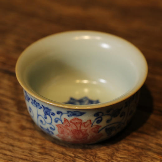 问鼎留青/天青/鸡缸杯（莲相） 商品图1