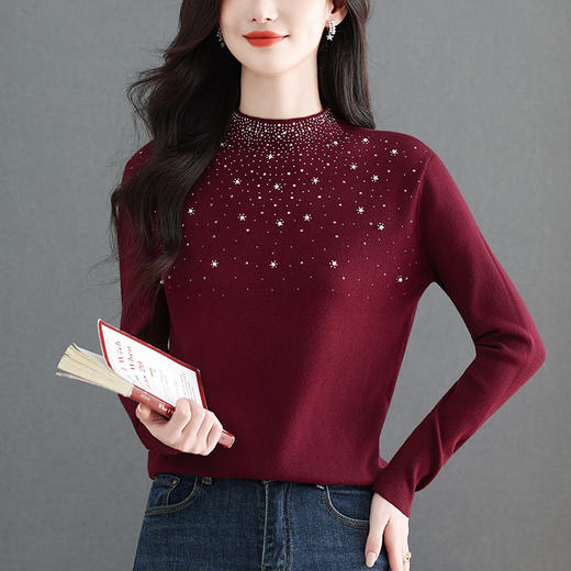 CC 28-1610气质漂亮新款小衫气质洋气修身毛衣 商品图1
