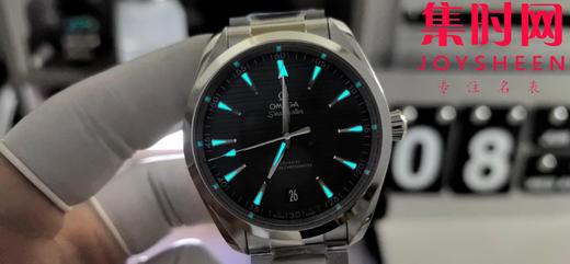 欧米茄VS海马150米系列 柚木绿 6点位日历 Aqua Terra 150米腕表 8900一体机 男士腕表 表径41mm 商品图8