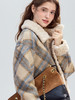 【百图lulu定制】【软萌羊羔大衣】 格子 仿羊羔绒 短外套 商品缩略图2