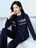 SP55-6577 运动套装女春秋季2025新款时尚休闲服大码宽松连帽马甲卫衣三件套 商品缩略图3