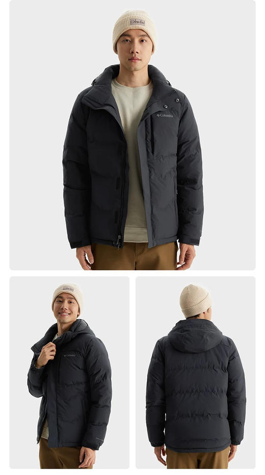 哥伦比亚户外热能拒水700蓬羽绒服男女1017 商品图11