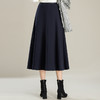 PH-1797羊绒呢半身裙女中长款高腰显瘦a字裙2025秋冬新款遮胯大摆裙 商品缩略图3