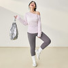 【限时秒】YOGACODE【火树银花系列】大码女性感斜肩显瘦宽松透气休闲运动罩衫DWT225665 商品缩略图4