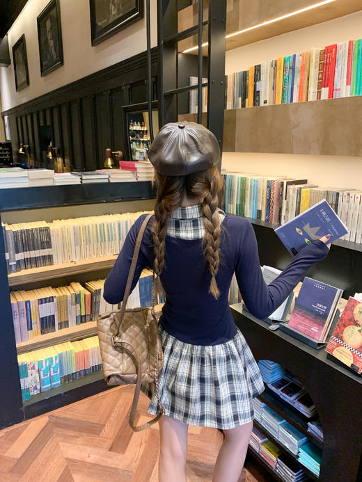 【189元任选2件】最后一波现货！学院风Polo领假两件拼接连衣裙 商品图9