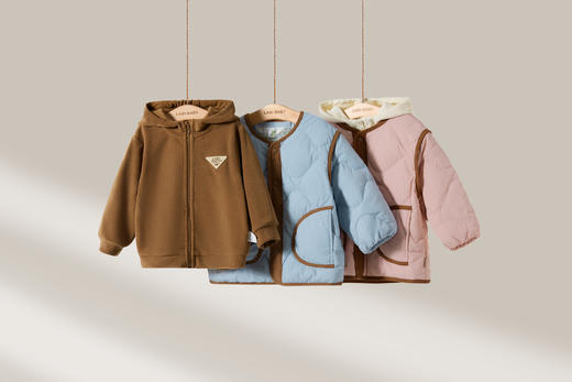 拉比i5童衣类-4自然羽绒外套两件套LYDC102003 商品图0