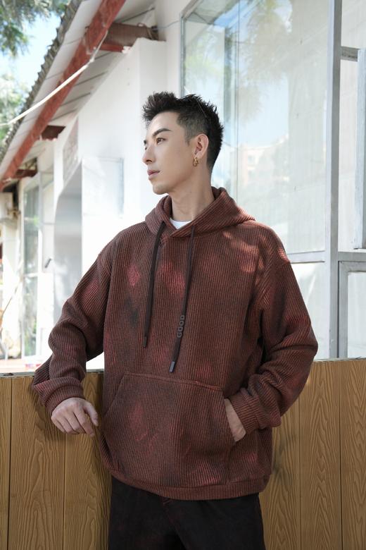 W542565131手绘字母帽衫卫衣 商品图2