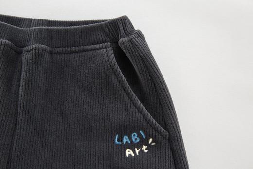 拉比i5童衣类-4自然坑条长裤LYDC101402 商品图8