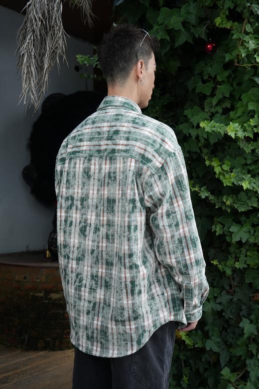 W542525530格纹晕染衬衫外套 商品图3