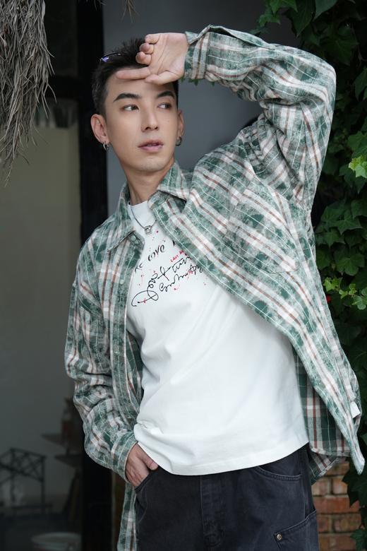 W542525530格纹晕染衬衫外套 商品图1