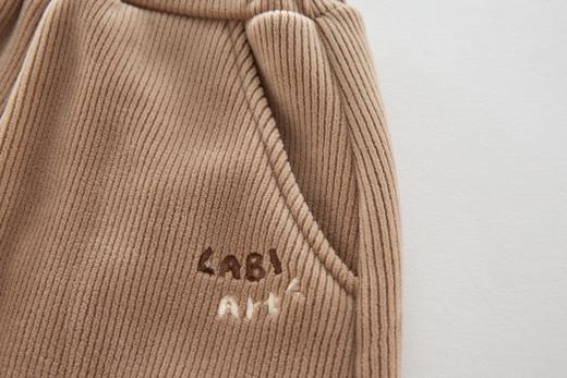 拉比i5童衣类-4自然坑条长裤LYDC101402 商品图4